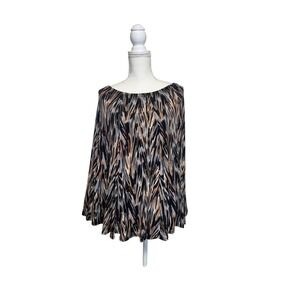 Grace Women's Multicolored Flowy Poncho Size Medium